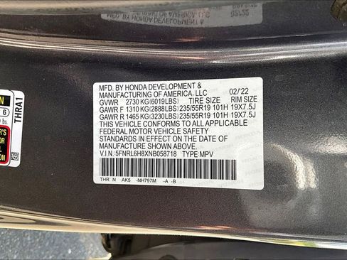 Used 2022 Honda Odyssey Touring image 16
