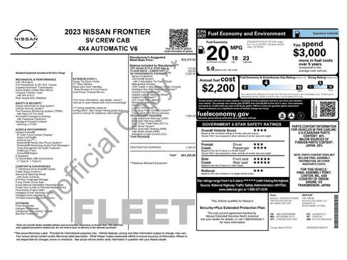 Used 2023 Nissan Frontier SV w/ SV Convenience Package AWD/4WD image 38