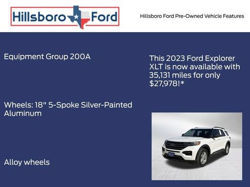 Used 2023 Ford Explorer XLT RWD image 3