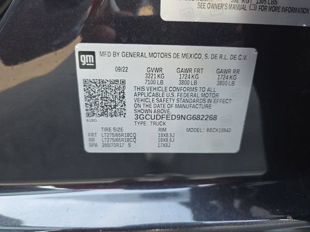 Used 2022 Chevrolet Silverado 1500 LT Trail Boss w/ Protection Package AWD/4WD image 36