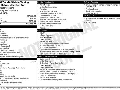 Used 2009 MAZDA MX-5 Miata Touring image 12