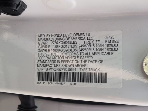 Used 2023 Honda Ridgeline RTL image 31