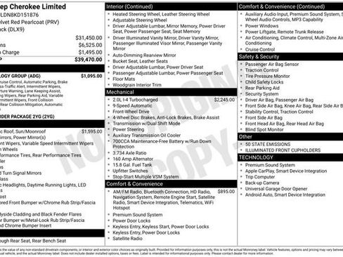 Used 2019 Jeep Cherokee Limited w/ Technology Group image 28