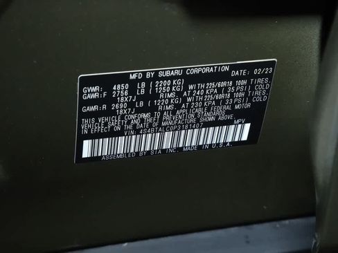 Certified 2023 Subaru Outback Onyx Edition image 21