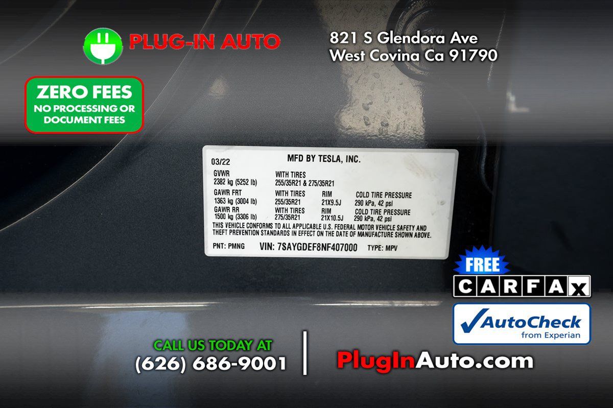 Used 2022 Tesla Model Y Performance AWD/4WD image 9