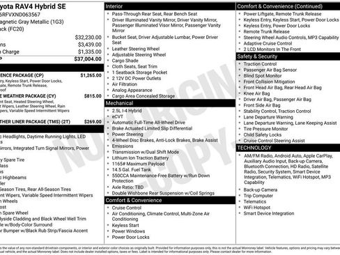 Used 2022 Toyota RAV4 SE w/ Convenience Package AWD/4WD image 35