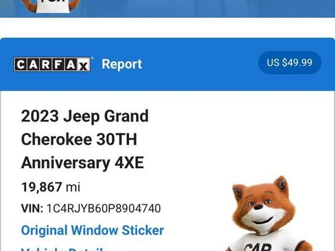 Used 2023 Jeep Grand Cherokee 30th Anniversary AWD/4WD image 5