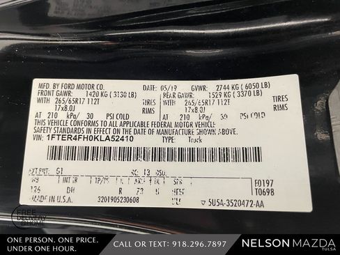 Used 2019 Ford Ranger Lariat w/ Equipment Group 501A Mid image 55