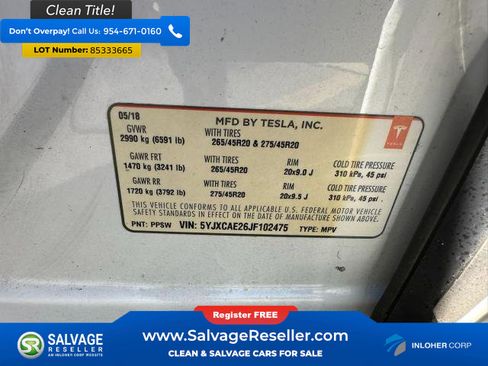 Used 2018 Tesla Model X 100D image 13