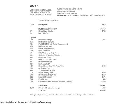 Certified 2022 Mercedes-Benz GLE 350 image 2