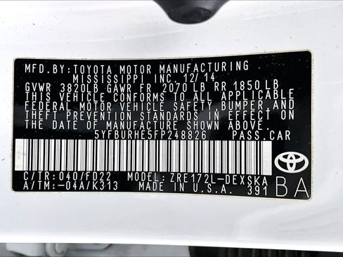 Used 2015 Toyota Corolla S image 34