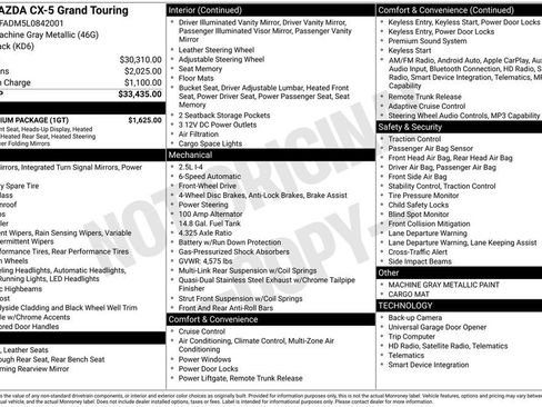 Used 2020 MAZDA CX-5 Grand Touring w/ GT Premium Package image 3