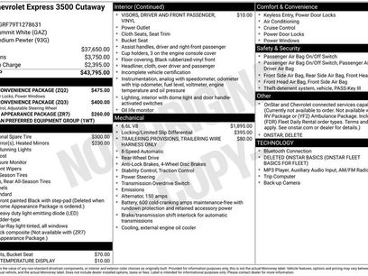 New 2026 Chevrolet Express 3500 w/ Power Convenience Package