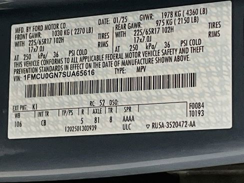Used 2025 Ford Escape Active w/ Tech Pack #1 FWD image 31