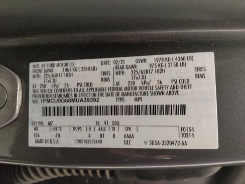 Used 2021 Ford Escape SE FWD image 33