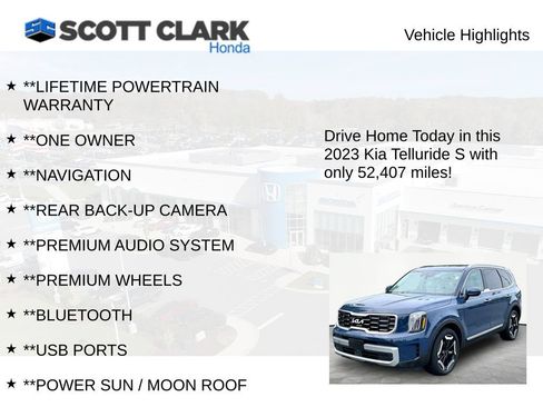 Used 2023 Kia Telluride S w/ S Sunroof Package AWD/4WD image 12