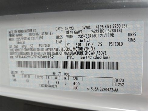 Used 2023 Ford Transit 350 XLT image 38