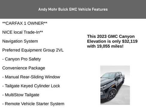 Used 2023 GMC Canyon Elevation w/ Convenience Package image 4