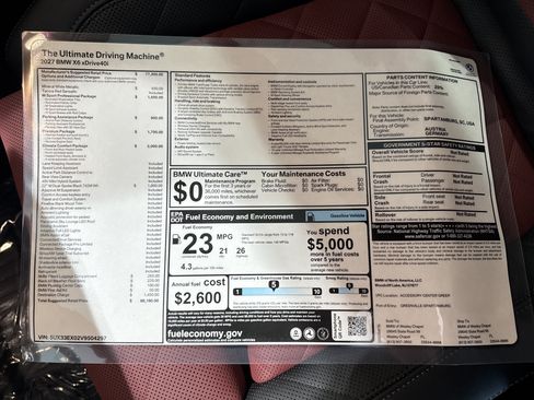 New 2027 BMW X6 xDrive40i w/ Climate Comfort Package AWD/4WD image 27