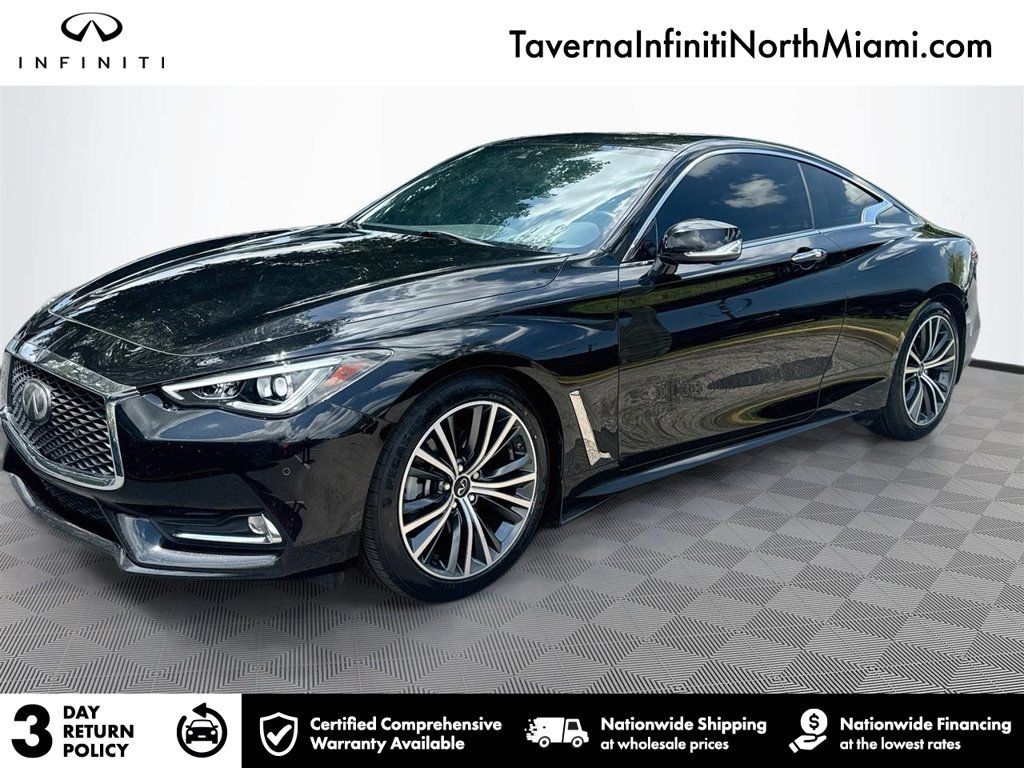Used 2022 INFINITI Q60 3.0t Luxe w/ Cargo Package RWD image 1