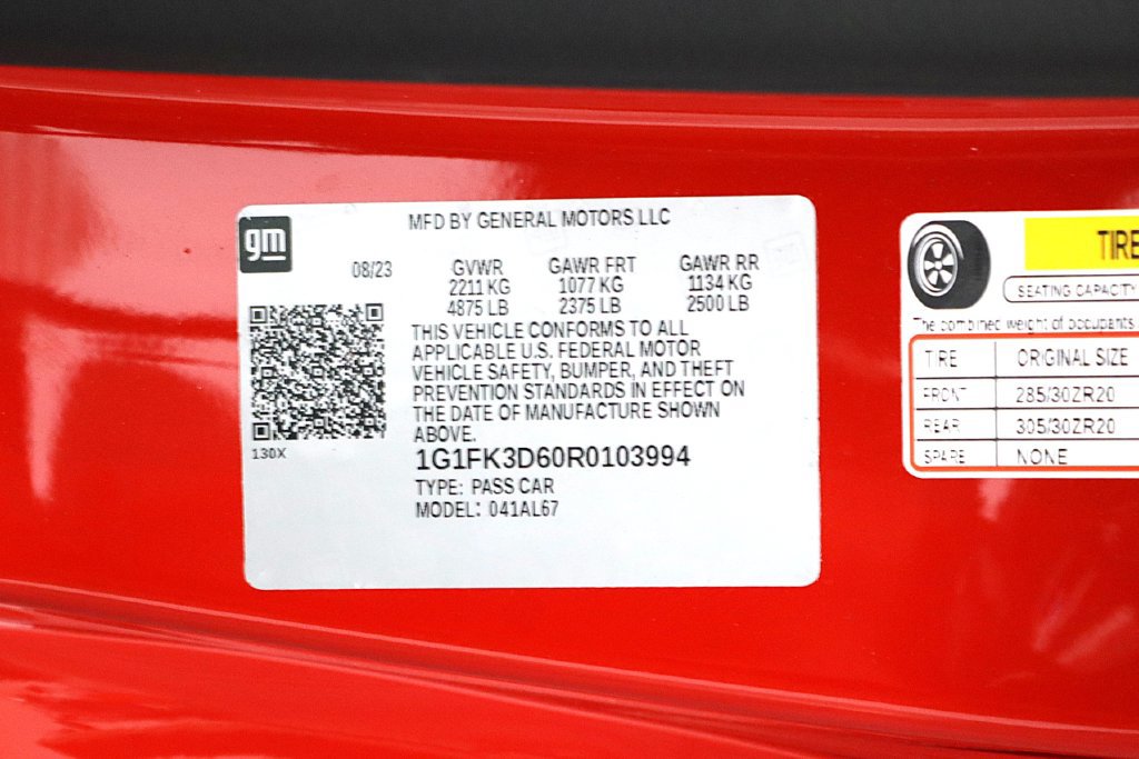 Certified 2024 Chevrolet Camaro ZL1 RWD image 53