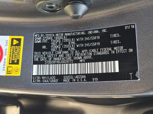 Used 2018 Toyota Highlander Limited w/ Protection Package #3 AWD/4WD image 40