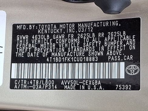Used 2012 Toyota Camry XLE image 30