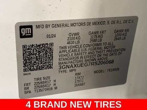 Used 2024 Chevrolet Equinox LT w/ LPO, Floor Liner Package AWD/4WD image 11