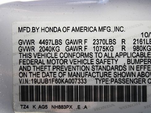 Used 2019 Acura TLX w/ Technology & A-SPEC Pkg image 30