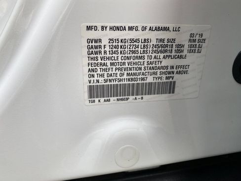 Used 2019 Honda Pilot LX image 41