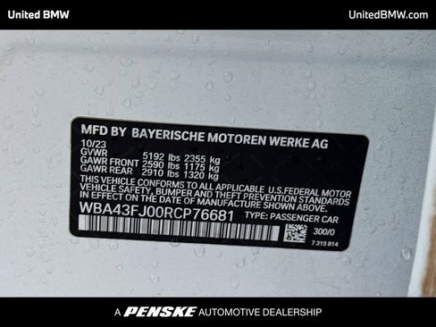 Certified 2024 BMW 530i w/ M Sport Package RWD image 15