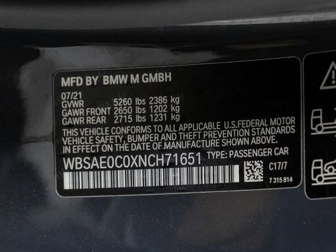 Used 2022 BMW M8 Competition w/ M Carbon Exterior Package image 60