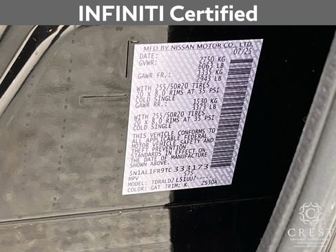 Certified 2026 INFINITI QX60 Luxe w/ Cargo Package image 33