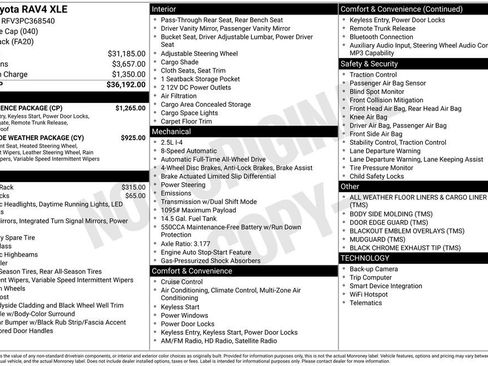 Used 2023 Toyota RAV4 XLE w/ Convenience Package AWD/4WD image 27