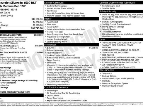 Certified 2021 Chevrolet Silverado 1500 RST w/ Convenience Package II image 39