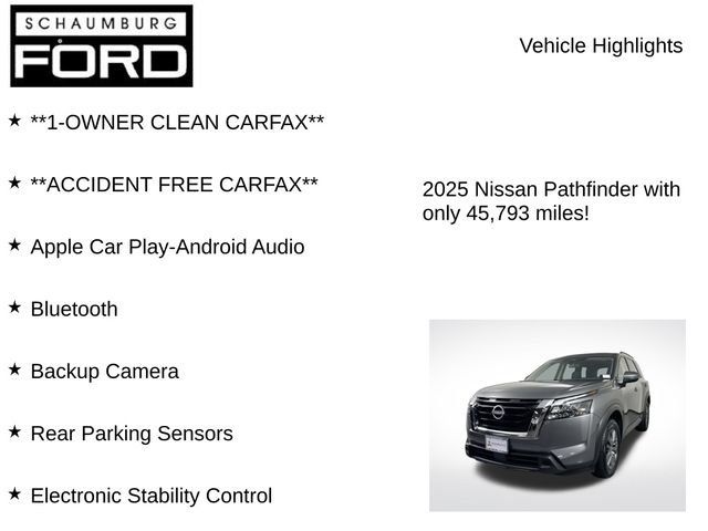 Used 2025 Nissan Pathfinder SV AWD/4WD image 7