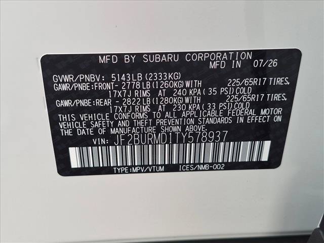 New 2026 Subaru Outback Wilderness AWD/4WD image 19