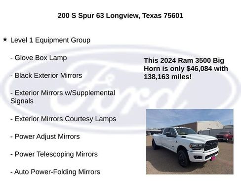 Used 2024 RAM 3500 Big Horn w/ Night Edition image 10