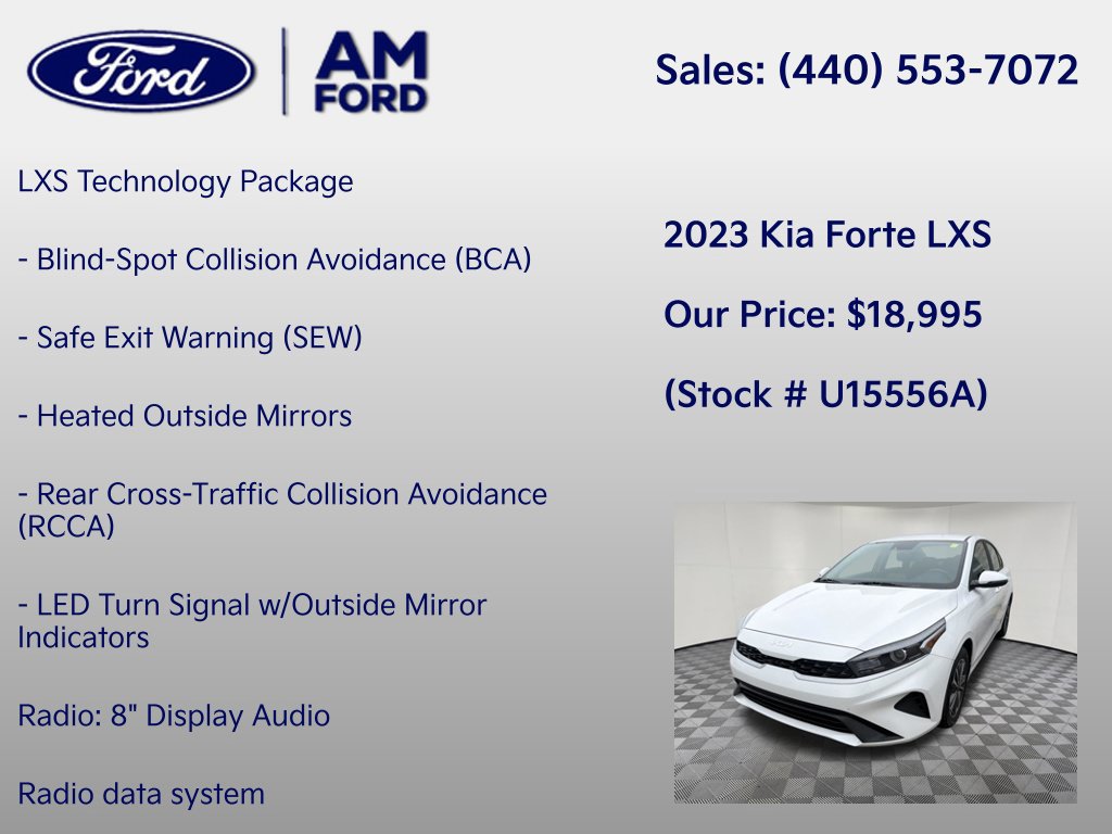 Used 2023 Kia Forte LXS w/ LXS Technology Package FWD image 6