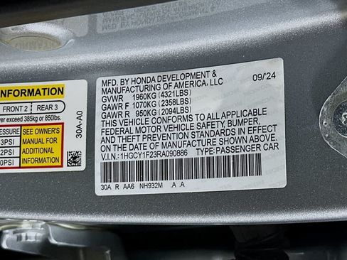 Used 2024 Honda Accord LX image 22