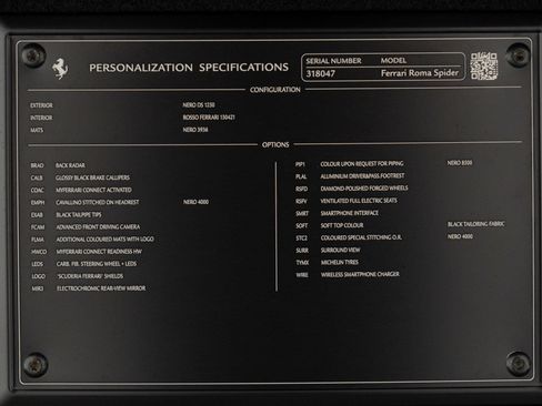 Used 2025 Ferrari Roma Spider RWD image 14