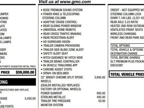 Certified 2023 GMC Sierra 1500 SLT w/ SLT Premium Plus Package AWD/4WD image 2