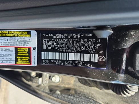 Certified 2025 Lexus ES 350 F Sport FWD image 35
