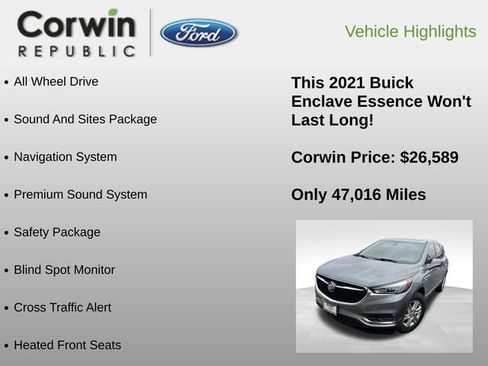 Used 2021 Buick Enclave Essence w/ Sound and Sites Package image 6