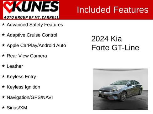 Used 2024 Kia Forte GT-Line w/ GT-Line Premium Package FWD image 3