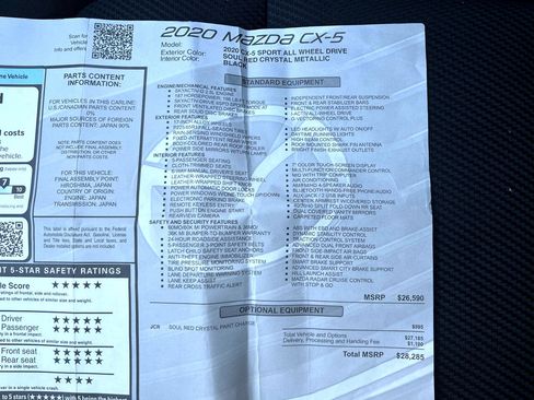 Used 2020 MAZDA CX-5 Sport image 36