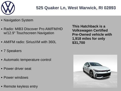 Certified 2025 Volkswagen GTI S FWD image 7