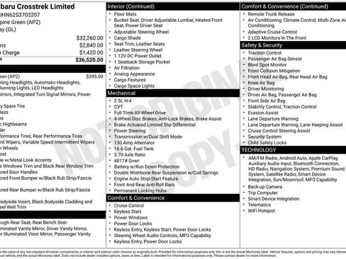 Certified 2025 Subaru Crosstrek 2.5i Limited image 54