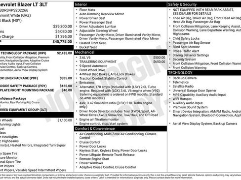 Used 2023 Chevrolet Blazer LT w/ Sound & Technology Package FWD image 36