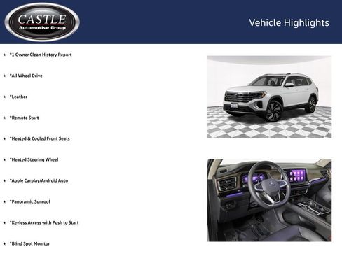 Used 2024 Volkswagen Atlas SEL AWD/4WD image 3